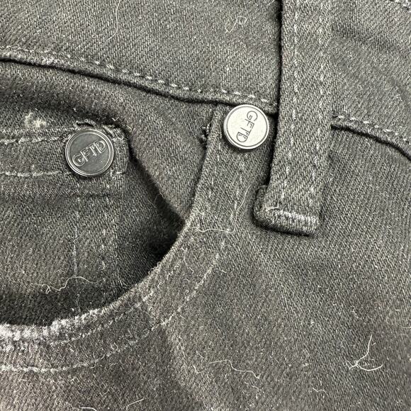 GFTD Los Angeles‎ Jeans Mens 36x33 Black White Death To All Skull Distressed - Picture 9 of 13